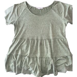 Above and Beyond • Sage Green • Tiered Blouse